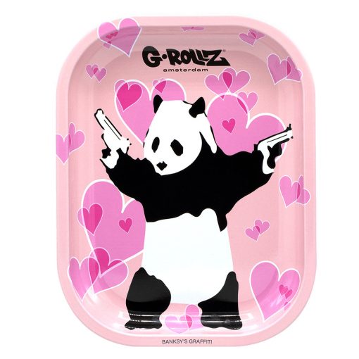 G-ROLLZ | Banksy's 'Panda Gunnin' Small Tray 14x18 cm